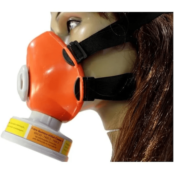 Máscara Respirador 1/4 Facial para 1 Filtro + filtro VO+GA