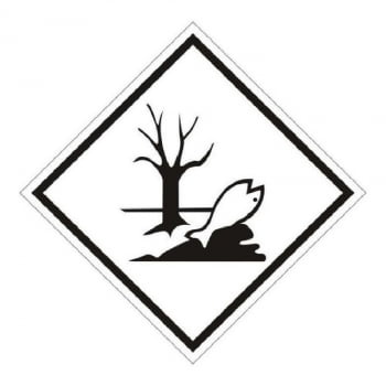 Placa de Simbologia Substância Perigosa ao Meio Ambiente